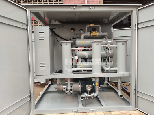 Очистка масла при давлении 0,3 МПа с помощью трансформатора очистителя масла и очистки