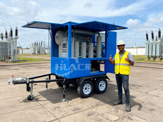 Automatic Manual Operation Mobile Oil Purifier with Filtering Particles ≥99.5% and ≤1 Micron Filtering Precision